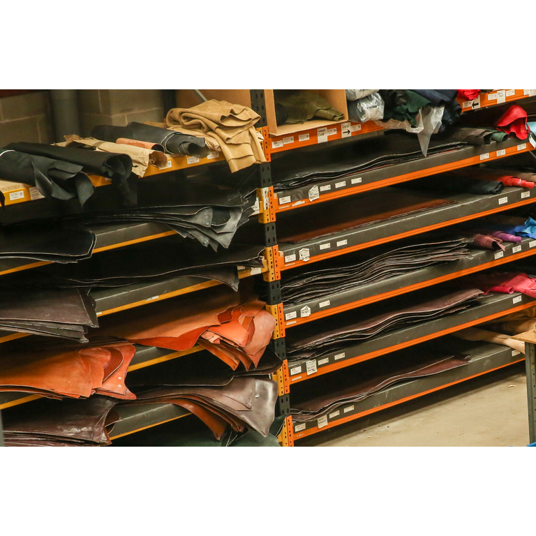 Leather Stored in our Warehouse