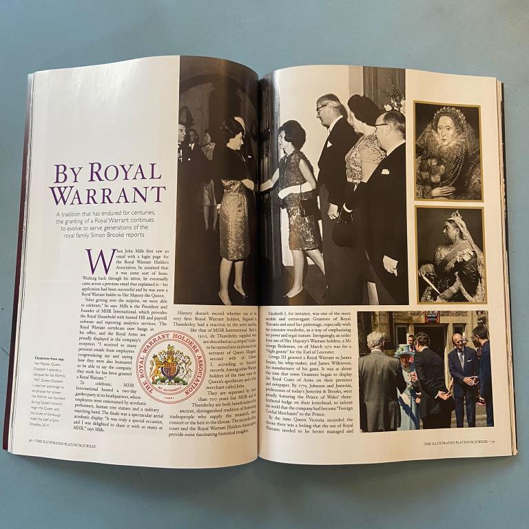 Royal Warrant feature in Illustrated Platinum Jubilee