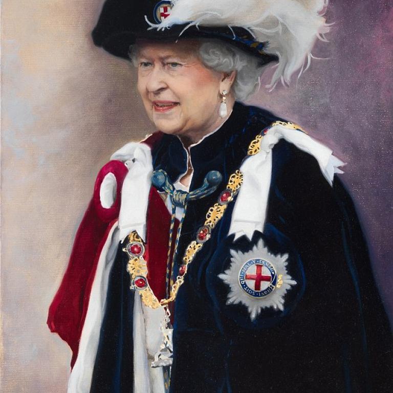 Portrait of Queen Elizabeth II by Alastair Barford