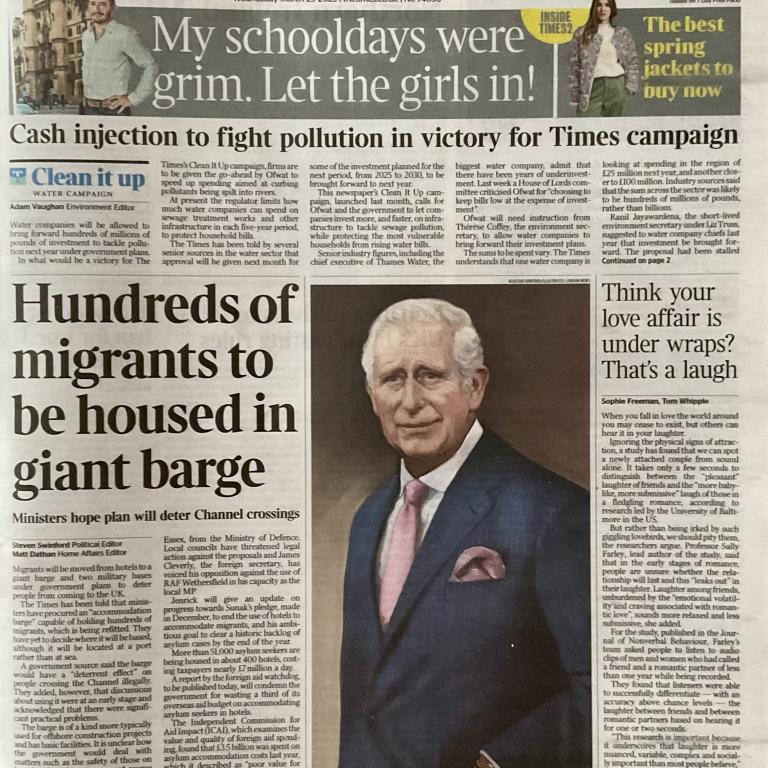 Times Cover King Portrait